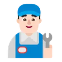 Free Mechanic Flat Light Icon