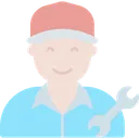 Free Mechanic Repairman Worker Icon