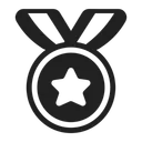 Free Medal High Contrast Icon