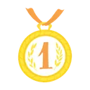 Free Medalha Renda Primeiro Lugar Ícone