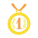 Free Medalha Renda Primeiro Lugar Ícone