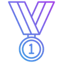 Free Primera Medalla Medalla Insignia Icon