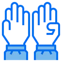 Free Hand Medical Gloves Protection Icon