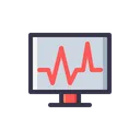 Free Medical Cardiogram Health Icon