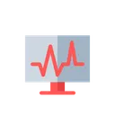 Free Medical Cardiogram Health Icon