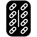 Free Medicine Strip Pills Blister Drugs Icon