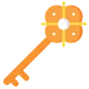 Free Medieval Key Key Access Icon