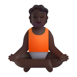 Free Meditation Emoji Icon
