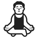 Free In Lotus Position Icon