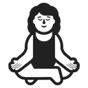 Free In Lotus Position Icon