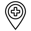 Free Medizinischer Ort  Symbol