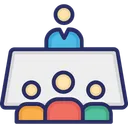 Free Employer Human Resources Interview Icon