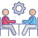 Free Business Meeting Meeting Discuss Topic Icon
