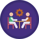 Free Business Meeting Meeting Discuss Topic Icon