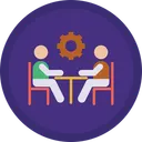 Free Business Meeting Meeting Discuss Topic Icon
