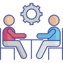 Free Business Meeting Meeting Discuss Topic Icon