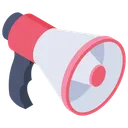 Free Megaphone Advertising Public Address System Icon