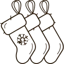 Free Meias Calcado Natal Ícone