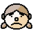 Free Girl Face Sad Icon