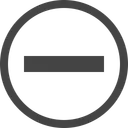 Free Menos Circulo O Ícone