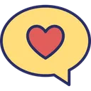 Free Corazon Chat De Amor Mensaje De Amor Icono