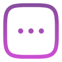Free Menu Dots Square Icon