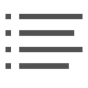 Free Menu List Text Icon