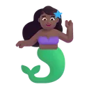Free Merpeople Color Medium Dark Icon