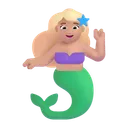 Free Merpeople Color Medium Light Icon
