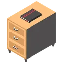 Free Mesa Auxiliar Mesa De Oficina Cajon Icon
