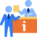 Free Mesa De Ayuda Informacion Recepcionista Icono