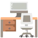 Free Mesa De Computadora Mesa Escritorio De Computadora Icono