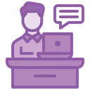 Free Message Mail Desk Icon