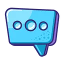 Free Message blue  Icon