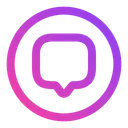 Free Message circle  Icon