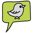 Free Message Twitter Communication Commentaires Icône