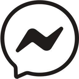 Free Messenger Mono Logo Icon