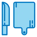 Free Messer und Schneidebrett  Symbol