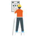 Free Meter Reader Electric Employee Technician Icon
