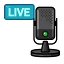 Free Mic Live  Icon