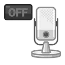 Free Mic Off Podcast Voice Icon