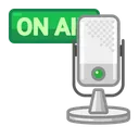 Free Mic On Air Podcast Voice Icon