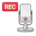 Free Mic Rec Podcast Voice Icon