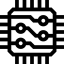 Free Microchip Artificialintelligence Blaster Icon