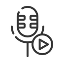 Free Microphone Turn Play Icon