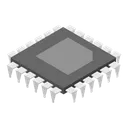 Free Microprocessor Microchip Circuit Board Icon