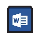 Free Microsoft Word Processing Document Icon