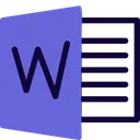 Free Microsoft Word Technology Logo Social Media Logo Icon