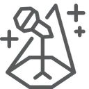 Free Mikrofon Scheinwerfer Symbol