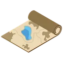 Free Military Map  Icon